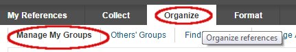 Technology Help and Information > Sharing Your Citations with Others > manage-my-groups.png