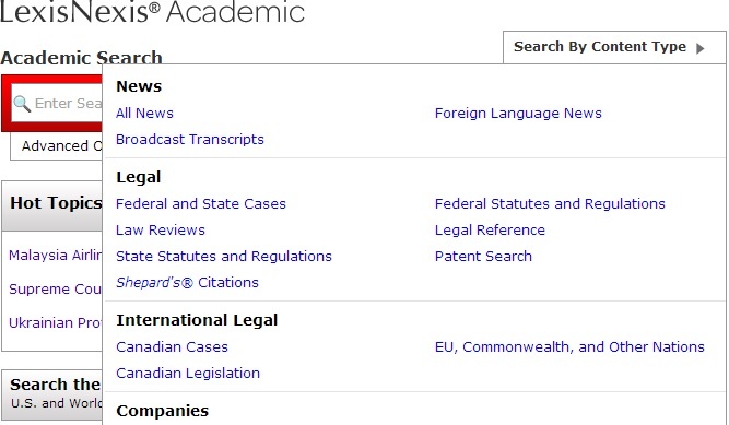 Drew University Library > United Nations Semester > lexis_nexis_default.jpg