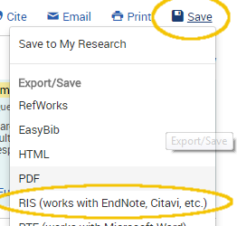 Technology Help and Information > Exporting Citations From Proquest and Importing to EndNoteWeb > pq-list2.png