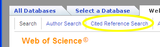 Drew University Library > Citation Searching in Web of Science & Knowledge > wos1.gif