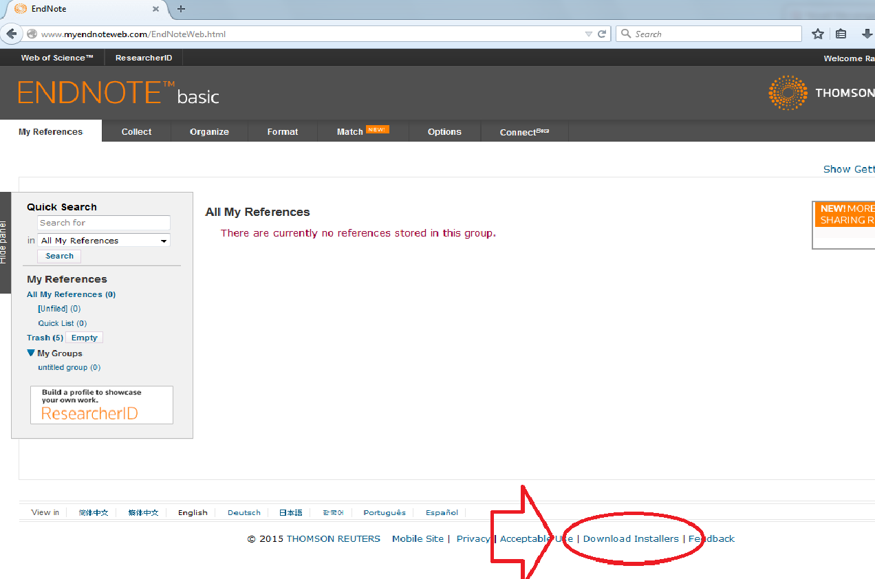 Technology Help and Information > Installing the EndnoteWeb Helper Apps > 1.png