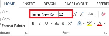 Technology Help and Information > Thesis and Dissertation Formatting > Font.jpg