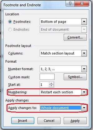 Technology Help and Information > Thesis and Dissertation Formatting > Note Options.jpg