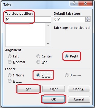 Technology Help and Information > Thesis and Dissertation Formatting > Tabs.jpg