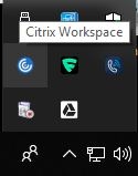 Citrix Workspace system tray icon