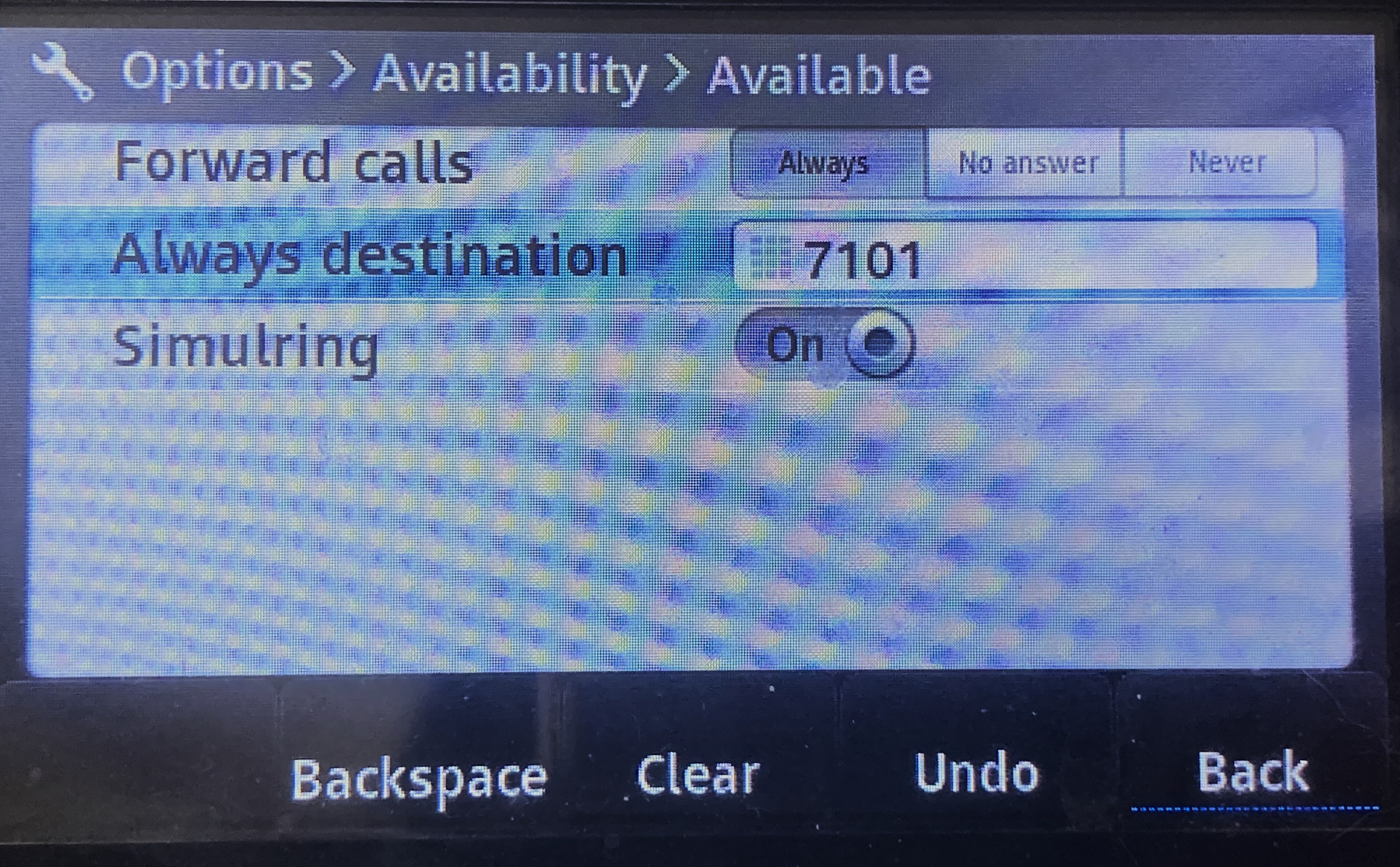 with default voicemail password