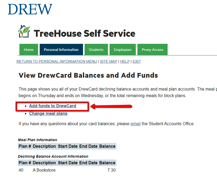Drew University Library > Adding Funds/Money to Bookstore account for Library Printing > bookstore_3.png