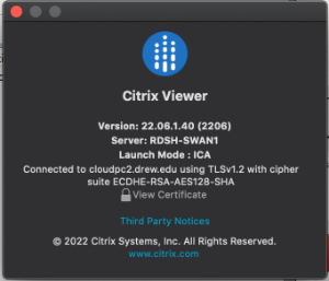Technology Help and Information > Troubleshooting Connection Issues in CloudPC > Mac Citrix Viewer Server.png