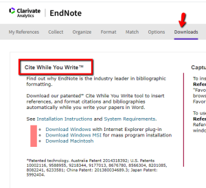 Technology Help and Information > Endnote Web - Cite While You Write, Using Citations in Papers > image2020-1-29_11-33-20.png